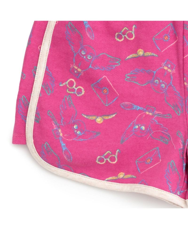 Girls Hedwig Owl Tank Top Dolphin and French Terry Shorts to