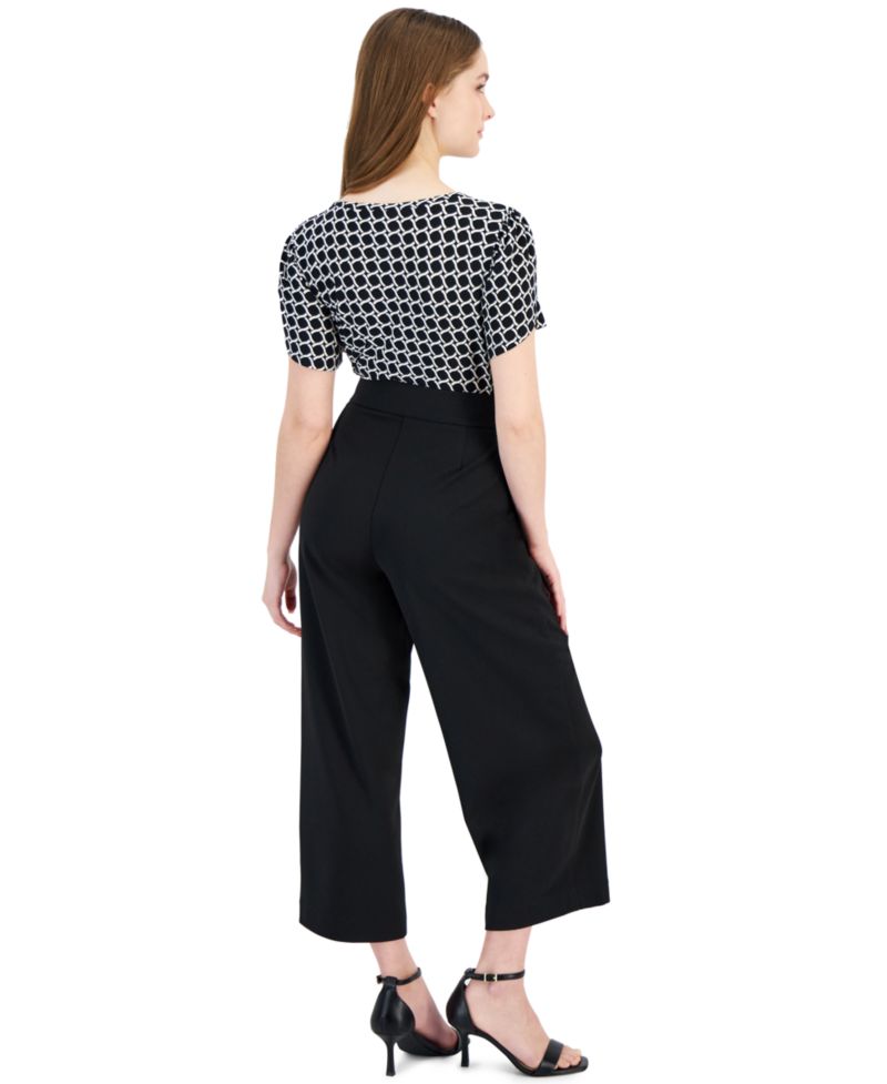 AK Anne Klein Petite Tie-Front Pull-On Wide-Leg Pants