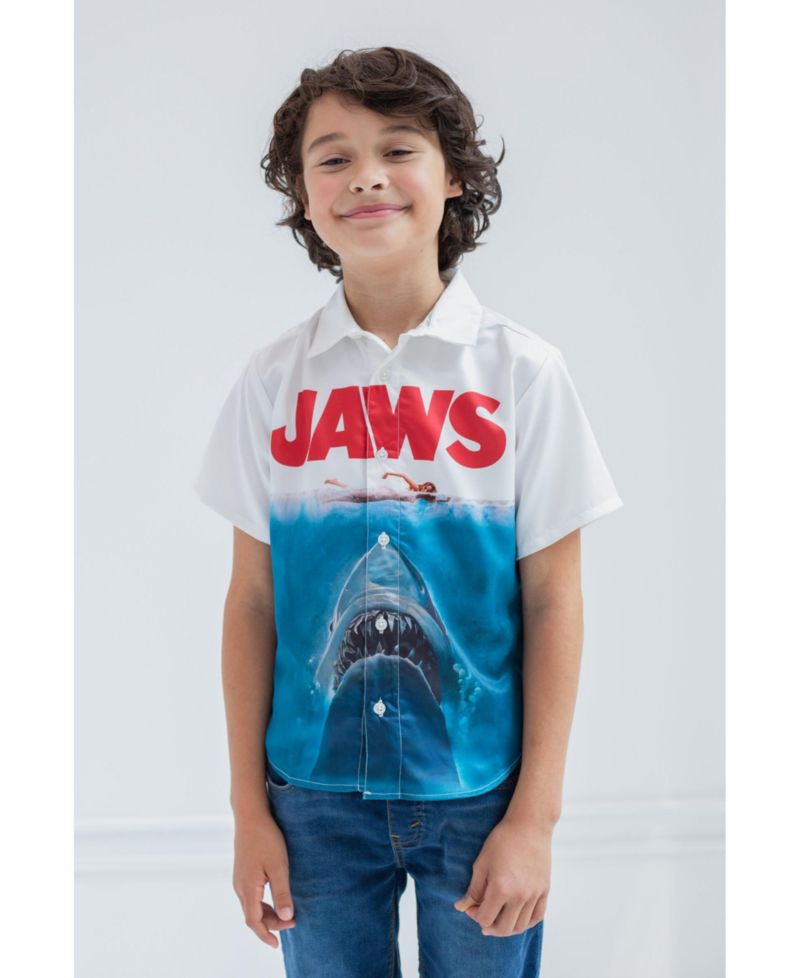 Boys Hawaiian Button Down Dress Shirt