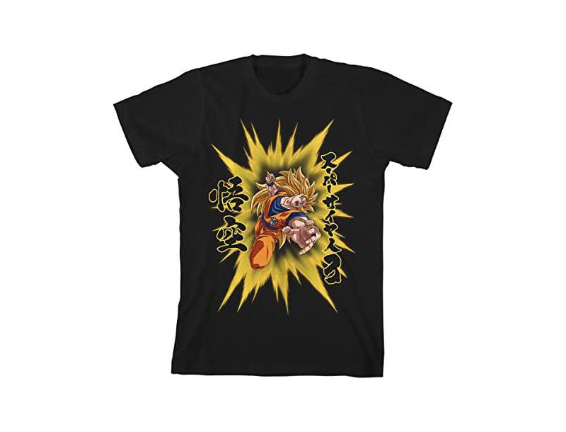Dragon Ball Super Goku Super Saiyan Charge Youth Black T-shirt