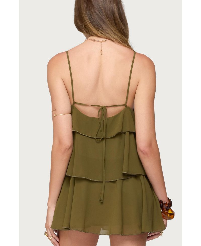 Women's Gwynne Chiffon Ruffled Mini Dress