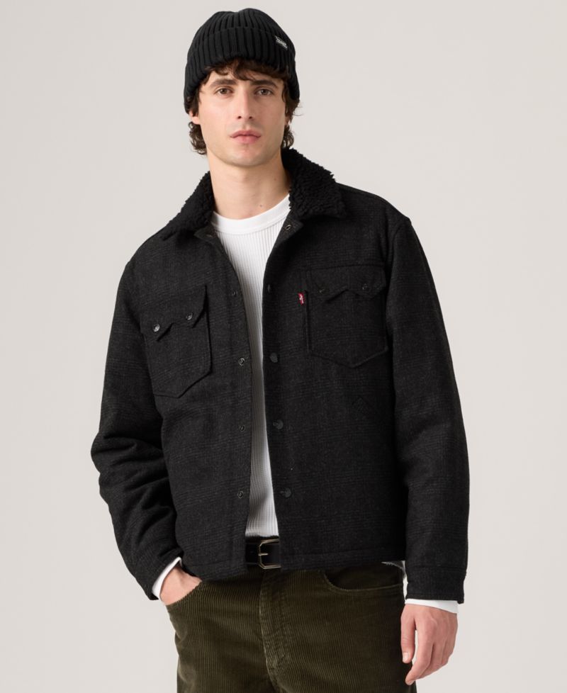 Men's Sherpa Trucker Regular-Fit Jacket