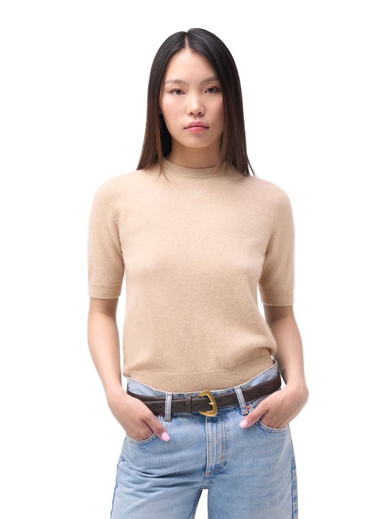 Women's Elbow-Length Sleeve Cashmere Sweater