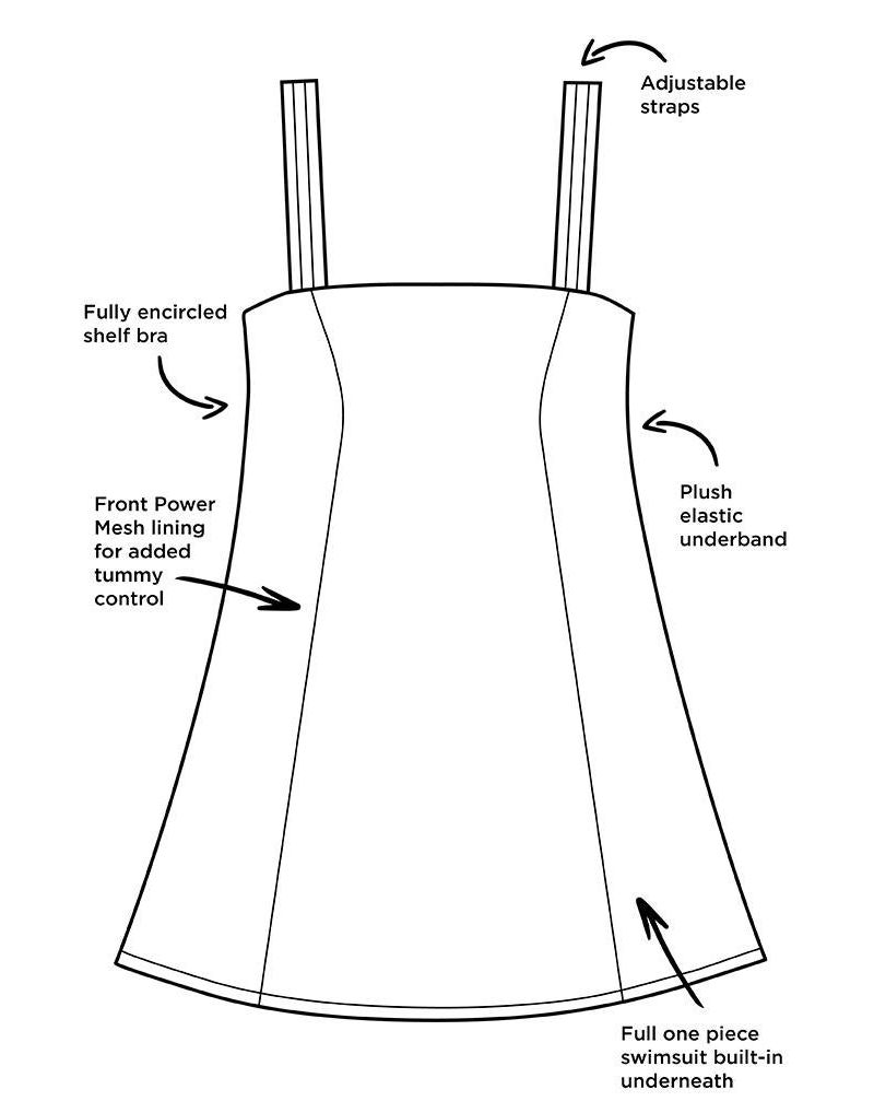Women's Princess Seam Swimdress
