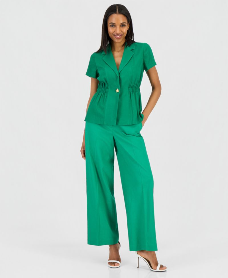 ASL Petite One-Button Regular Fit Top