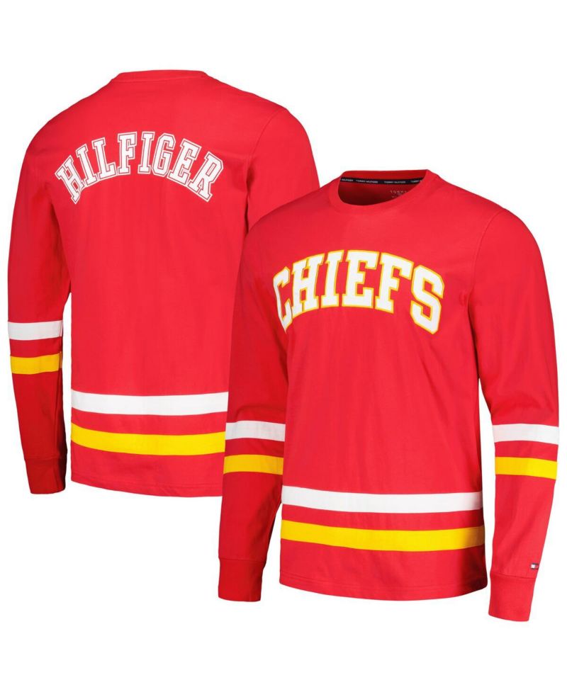 Men's Red, Gold Kansas City Chiefs Nolan Long Sleeve T-shirt