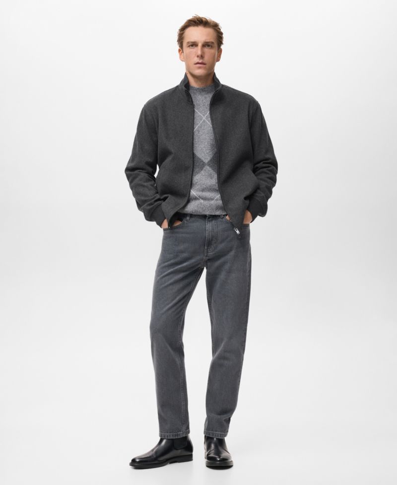 Men's Regular-Fit Zipper Jacket
