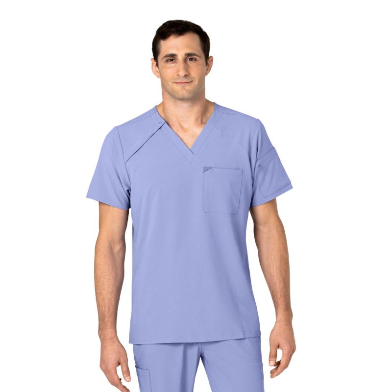 Men's RENEW EZ Zip Scrub Top