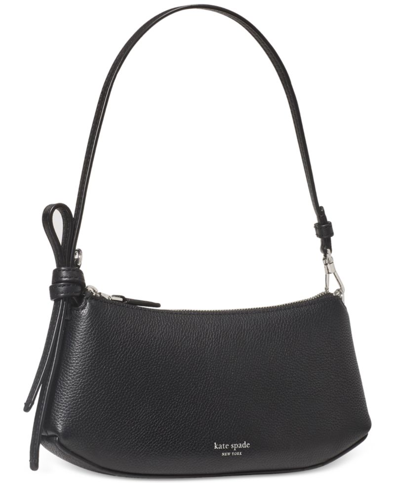 Loop Pebbled Leather Slim Pochette Bag