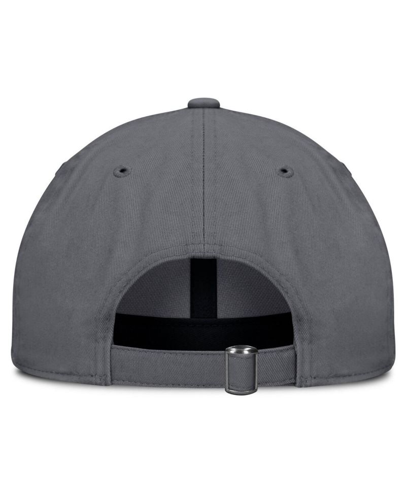 Men's Charcoal Boston Bruins Washed Adjustable Hat