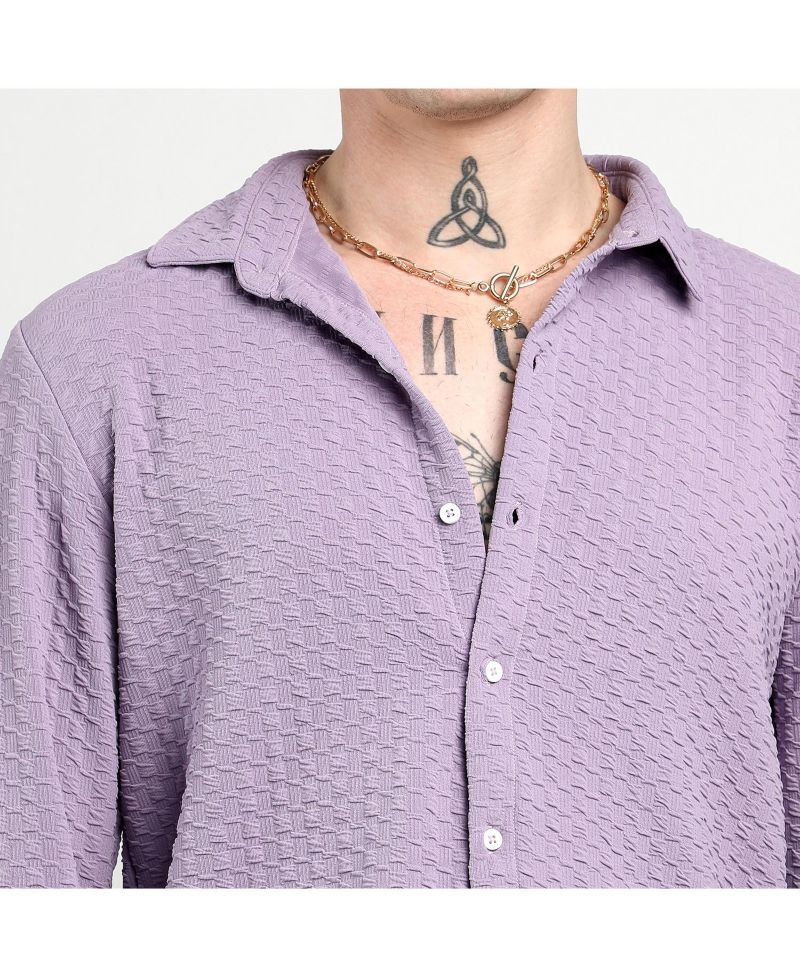 Men's Lilac Ripple Box Shirt