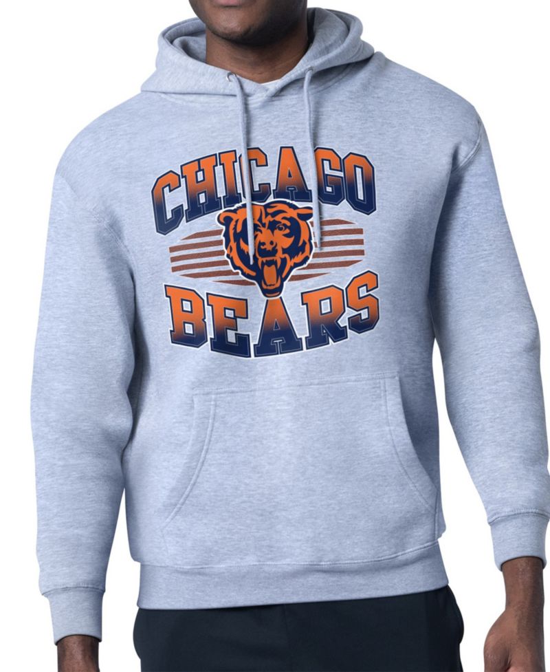 Men's Heather Gray Chicago Bears Team Grit Graphic Hoodie
