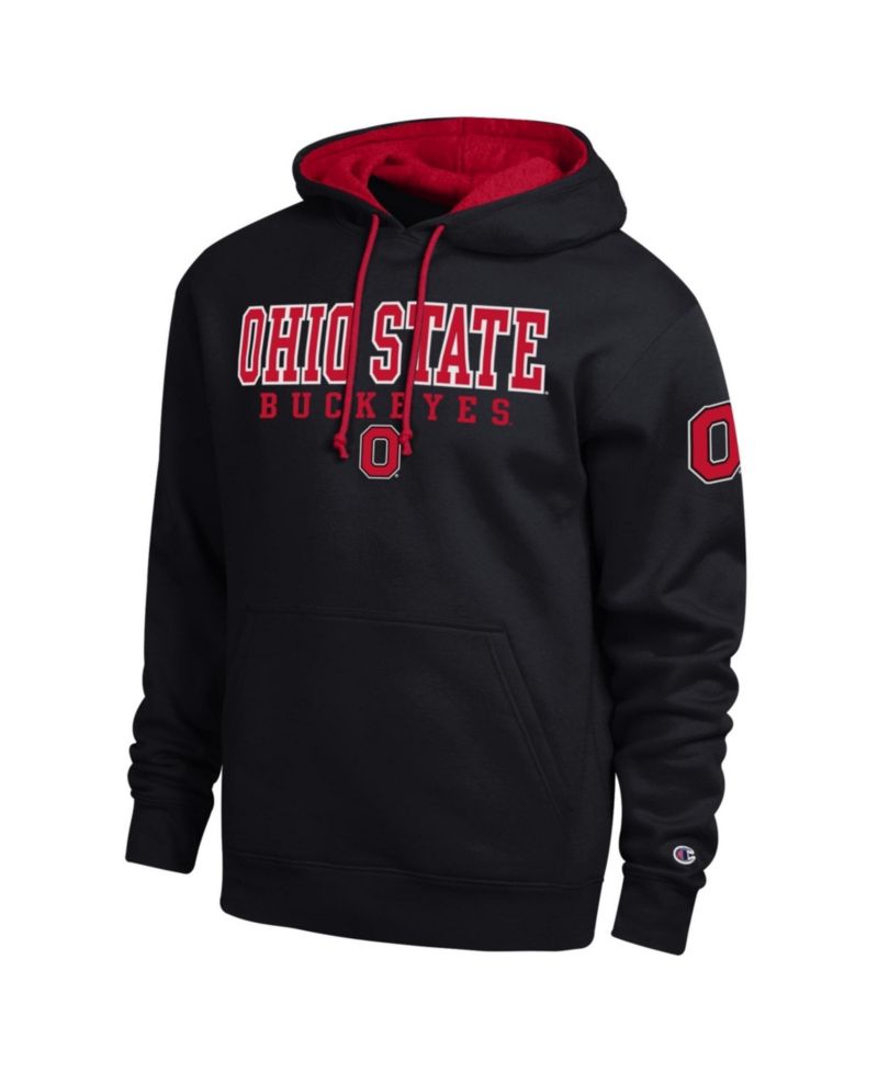 Men's Black Ohio State Buckeyes Contrast Hoodie