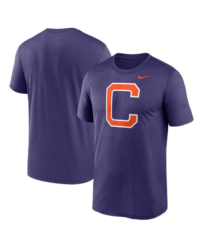 Men's Purple Clemson Tigers Primetime Legend Alternate Logo T-Shirt