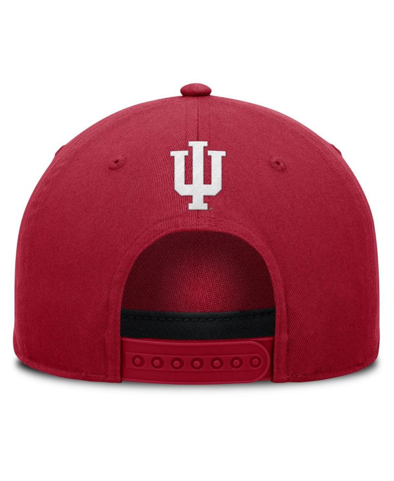 Men's Crimson Indiana Hoosiers Foul Ball Rope Adjustable Hat
