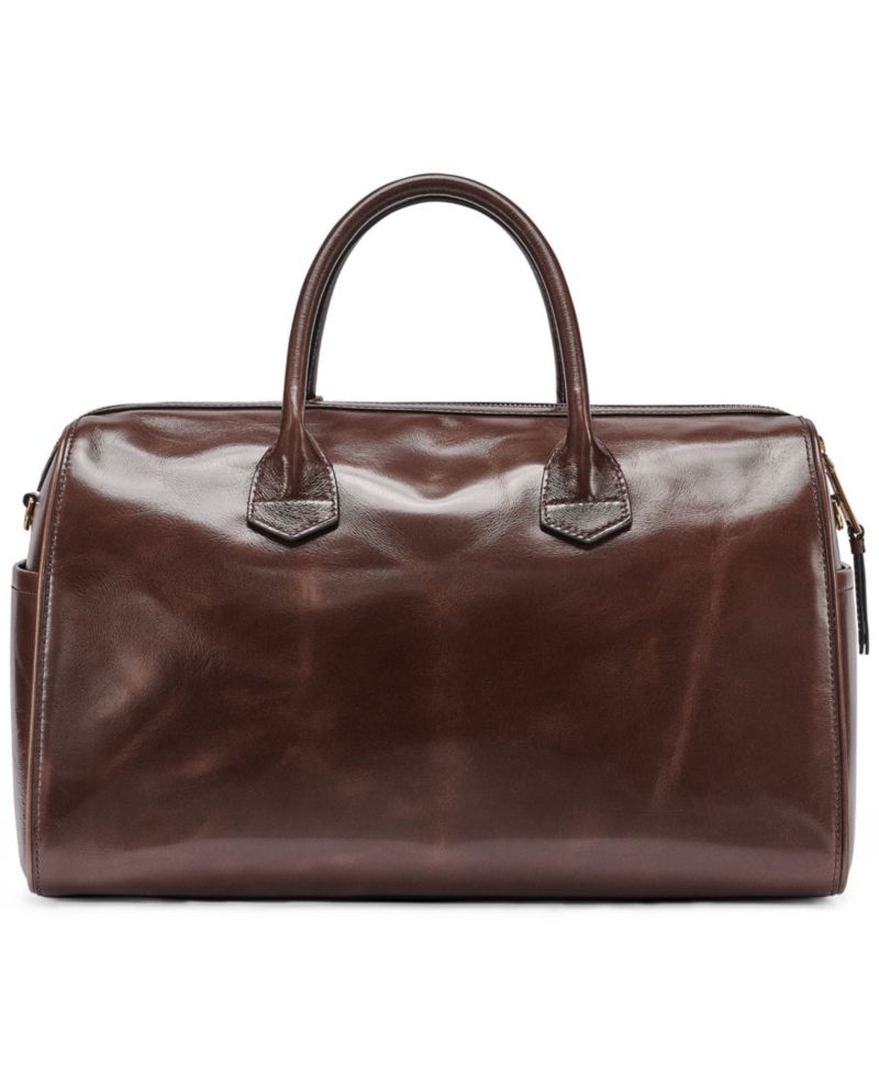 Perette Barrel Medium Leather Crossbody Handbag