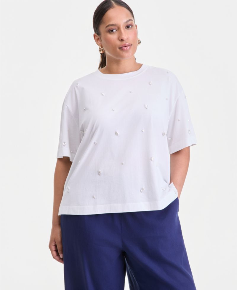 Plus Size Jeweled T-Shirt