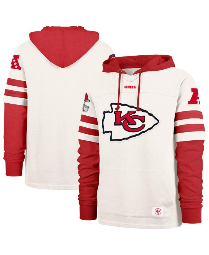 Men's Cream Kansas City Chiefs Split Zone Cornerback Duo Lacer Hoodie