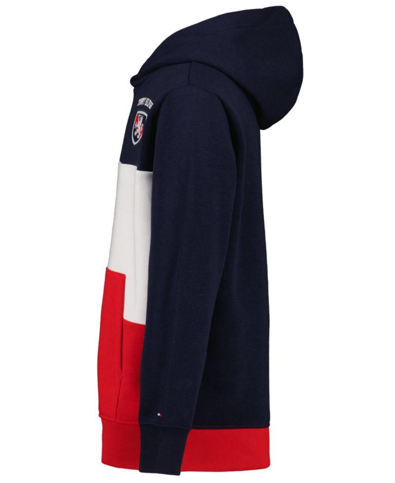 Boys' 8-20 Color-Blocked Logo Hoodie