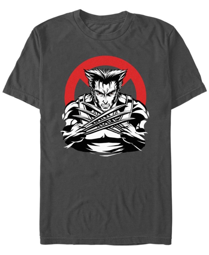Men's Marvel X-Men Wolverine Anime Short Sleeve T-Shirt