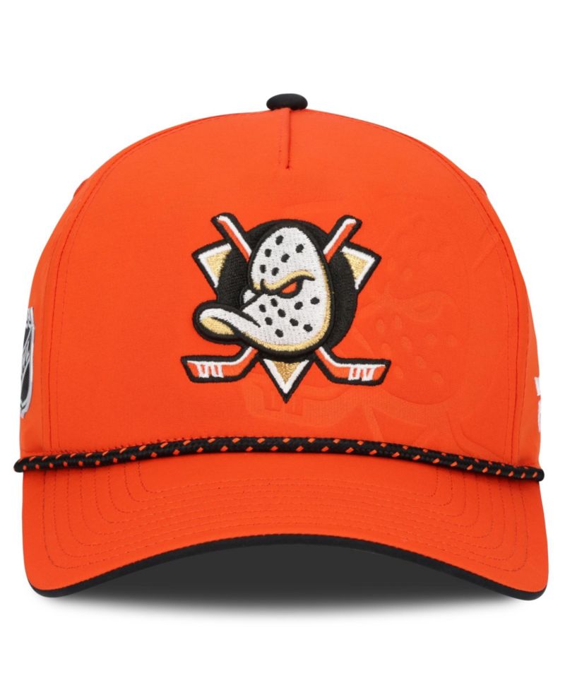 Men's Orange Anaheim Ducks On Stage Podium A-Frame Adjustable Hat
