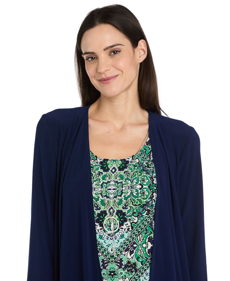 Women's Petite A-Line Dress and Jacket Set