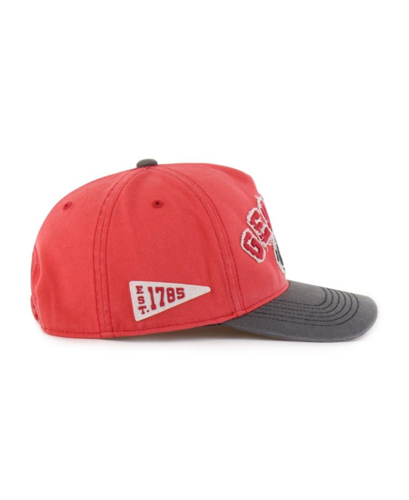 Men's and Women's '47 Red/Black Georgia Bulldogs Well-Worn Calderwood Hitch Adjustable Hat