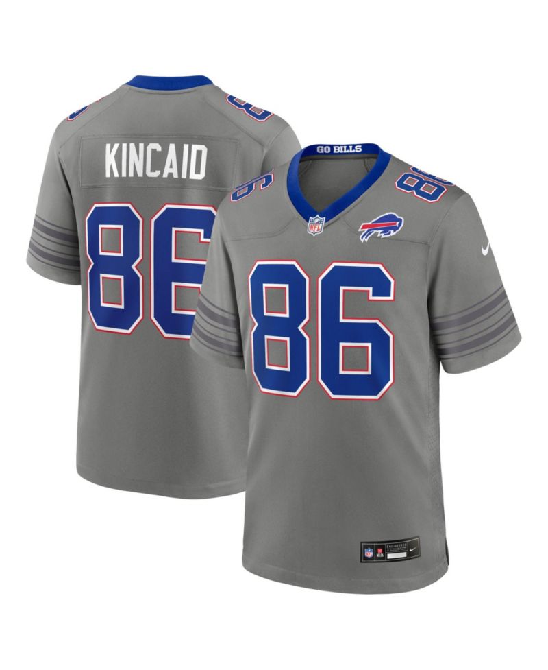 Men's Dalton Kincaid Gray Buffalo Bills Nickel City Game Jersey