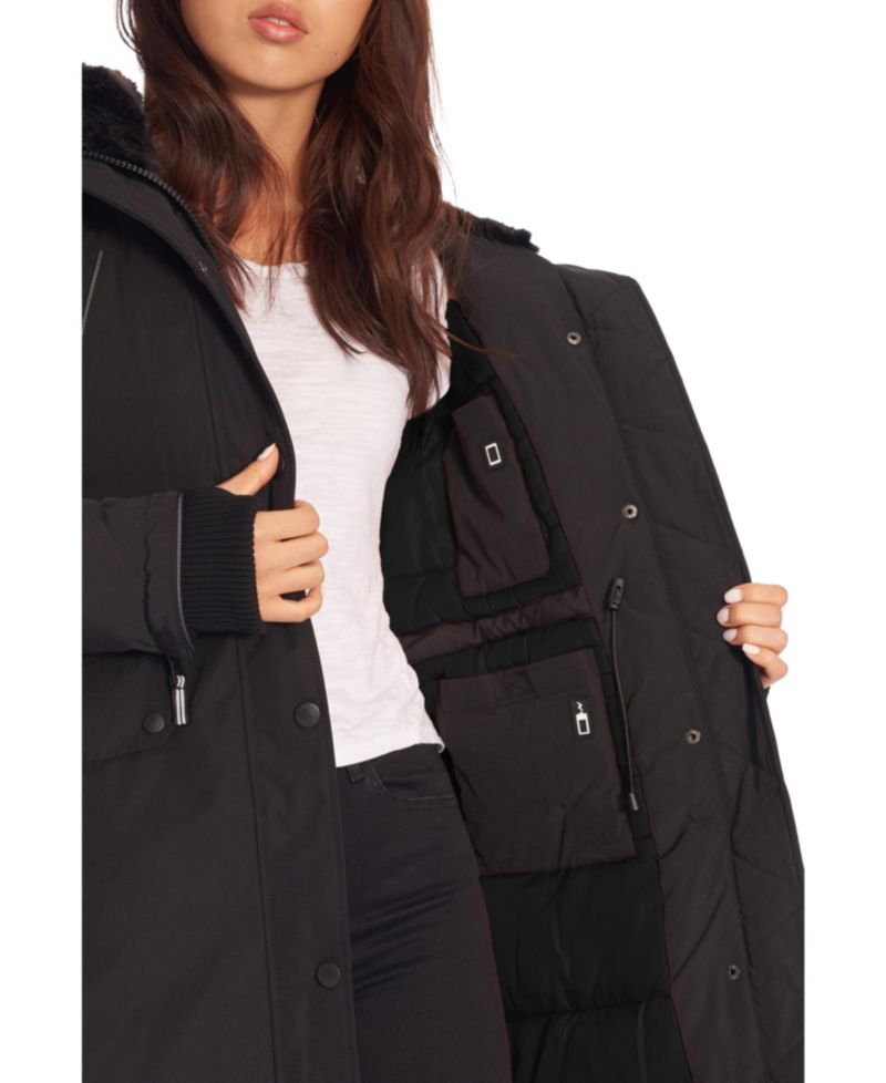 Women's Laurentian | Long Winter Parka with Faux Fur Hood