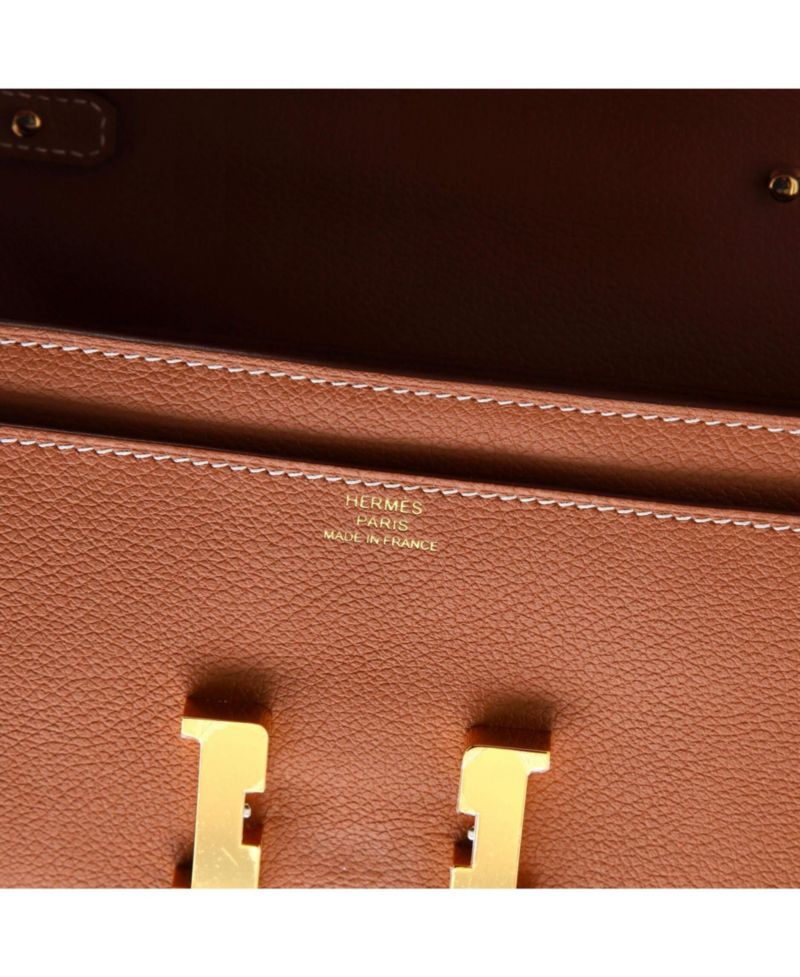 Pre-Owned Hermes Constance To Go Wallet Evercolor