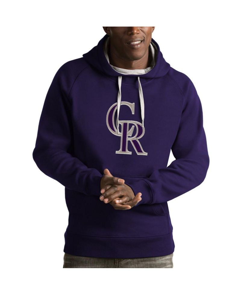 Men's Purple Colorado Rockies Victory Pullover Hoodie