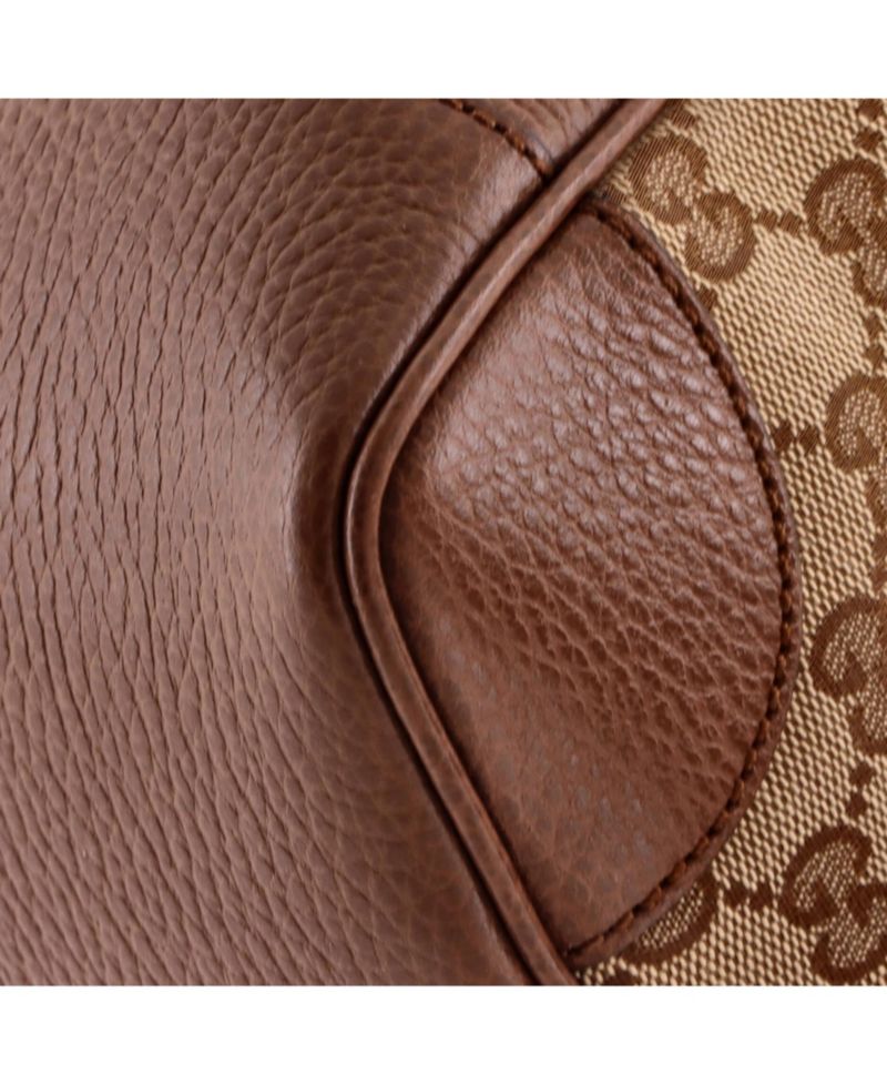 Small Bree Convertible Tote GG Canvas with Leather
