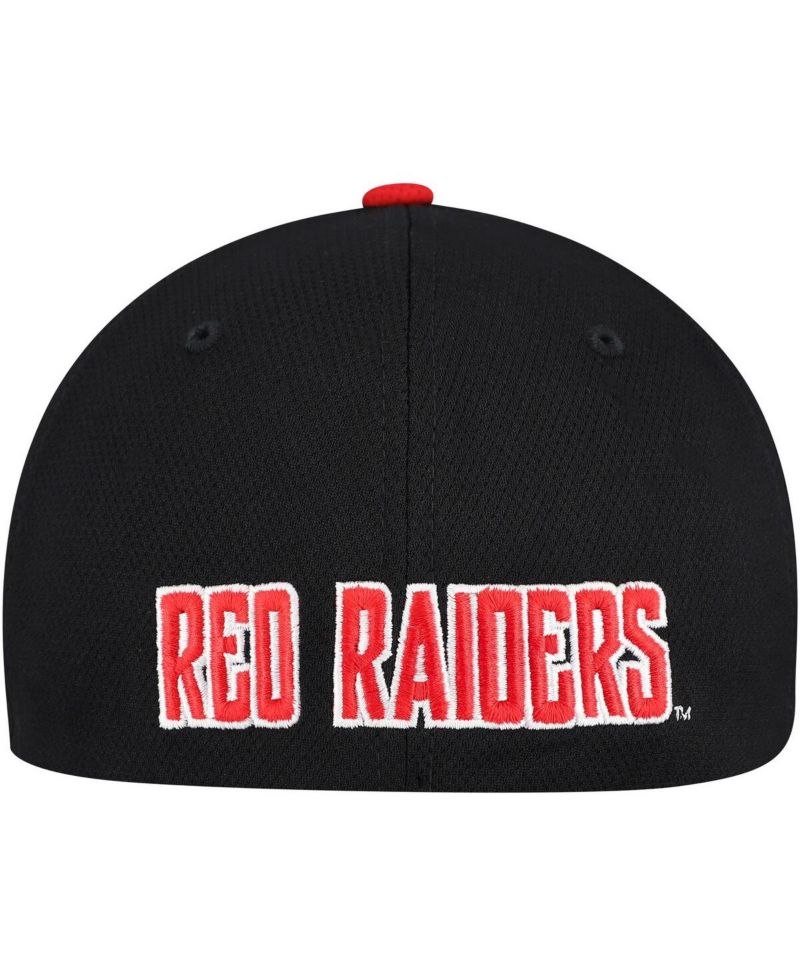 Men's Black/Red Texas Tech Red Raiders Reflex Two-Tone Flex Hat