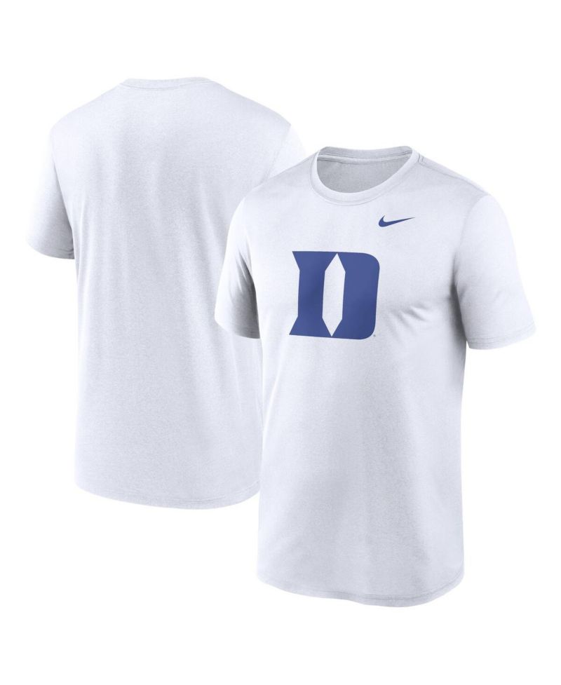 Men's White Duke Blue Devils Primetime Legend Logo T-Shirt