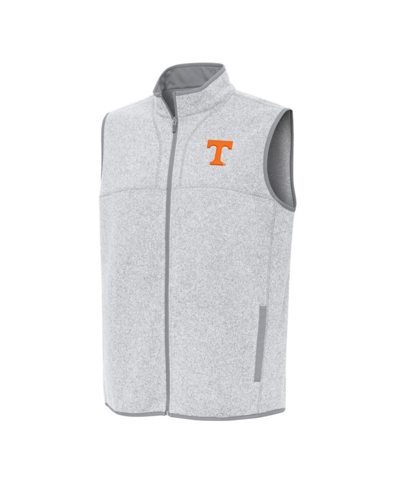 Men's Heather Gray Tennessee Volunteers Fortune Full-Zip Vest