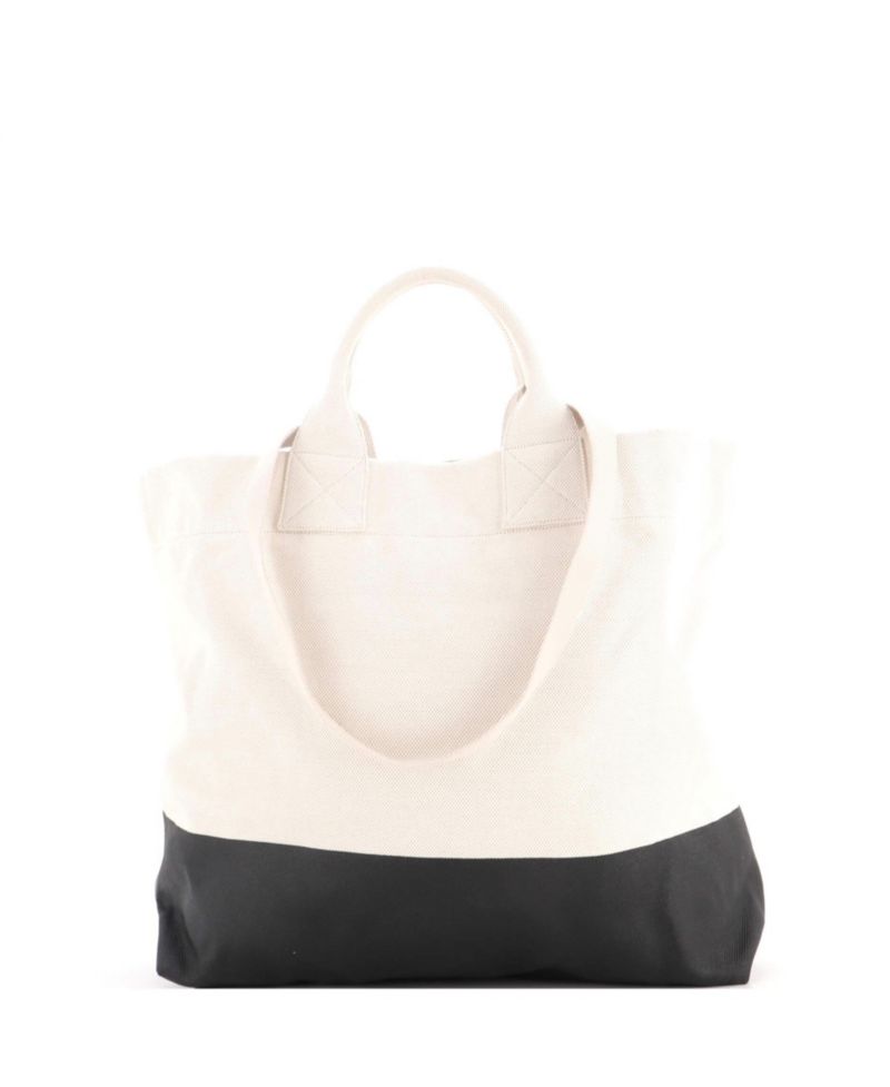 Logo Embossed Canvas Tote