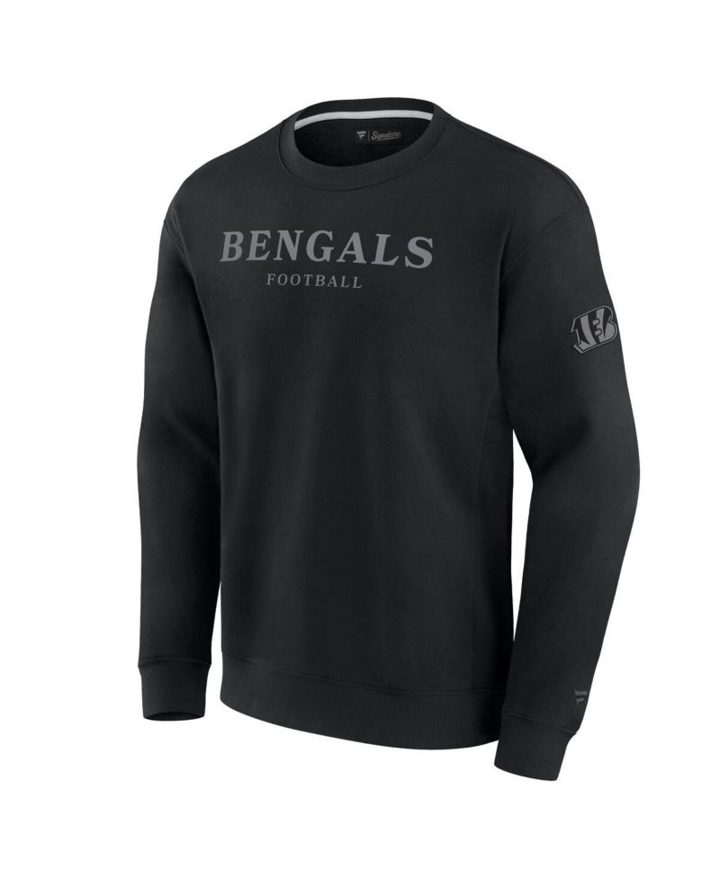 Men's and Women's Black Cincinnati Bengals Elements Unlimited Fleece Pullover Sweatshirt