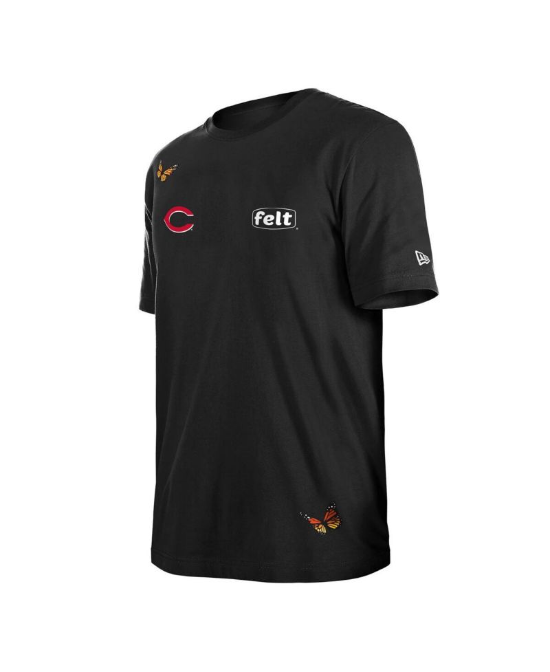x Felt Men's Black Cincinnati Reds T-Shirt