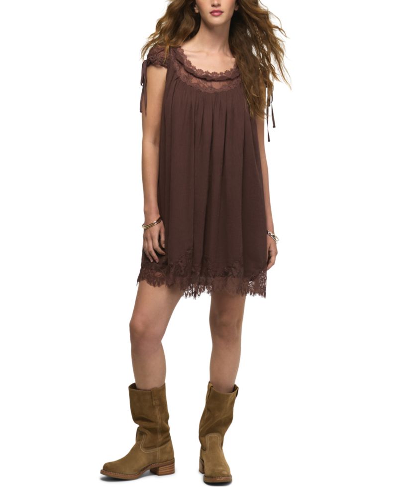 Women's Lace Babydoll Mini Dress