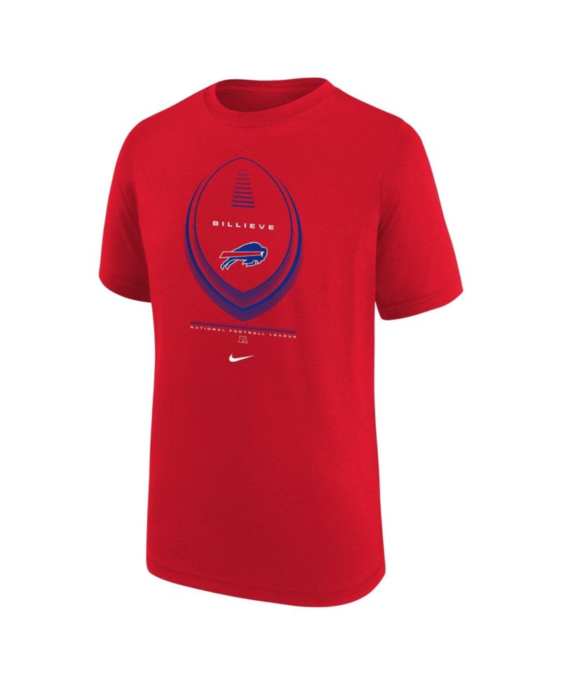 Big Boys and Girls Red Buffalo Bills Icon Legend Dri-FIT T-Shirt