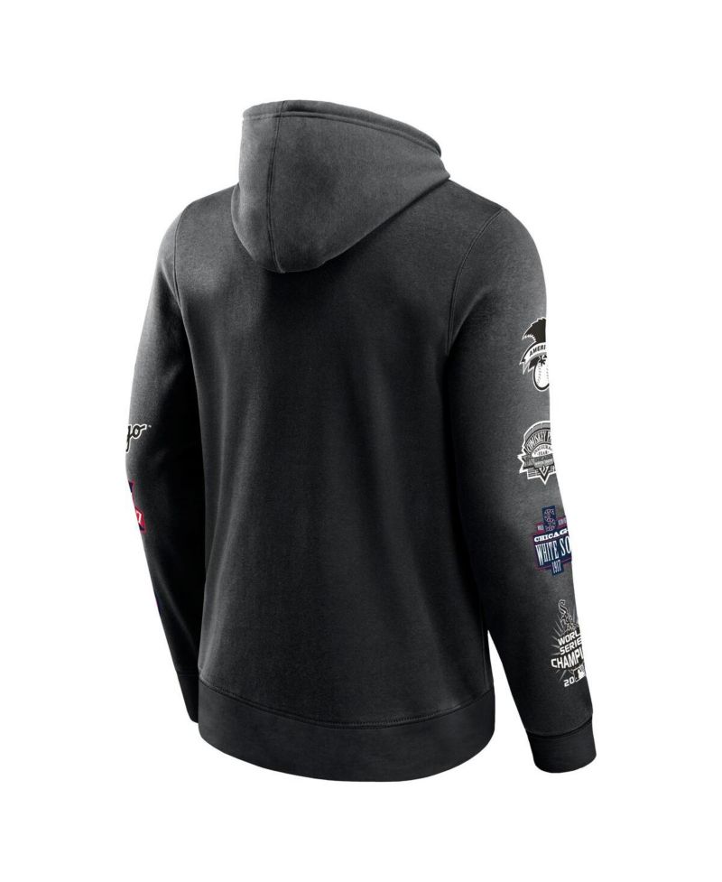 Men's Black Chicago White Sox Wild Winner Pullover Hoodie