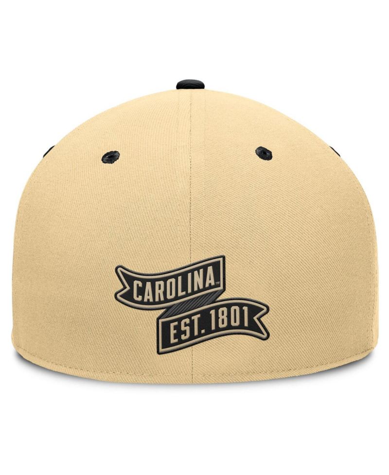 Men's Khaki/Black South Carolina Gamecocks Balance Fitted Hat