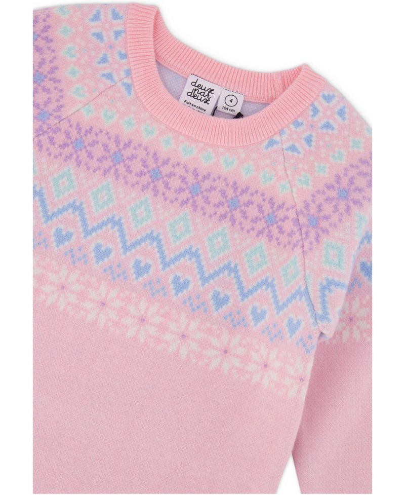 Girls' 4-16 Apr&egrave;s-Ski Fair Isle Knit Dress