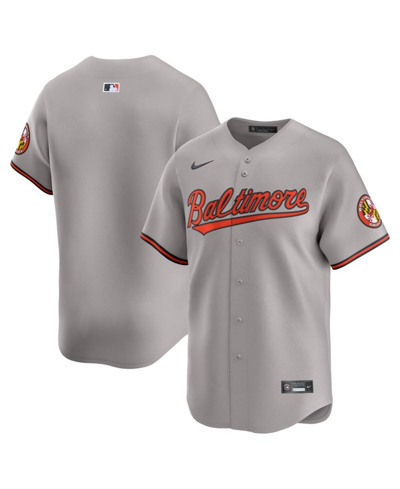 Men's Gray Baltimore Orioles Road Limited Jersey