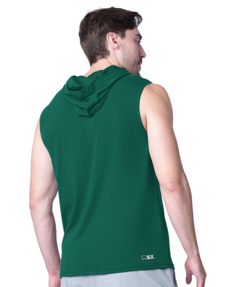 Men's Green New York Jets Action Sleeveless Pullover Hoodie