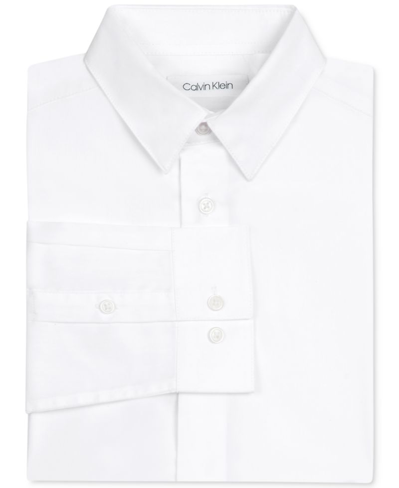 Little Boys Solid Stretch Poplin Shirt