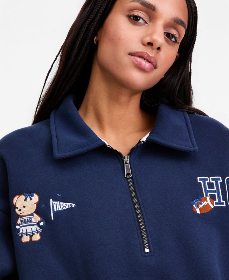 Women's Quarter-Zip Varsity Sweatshirt