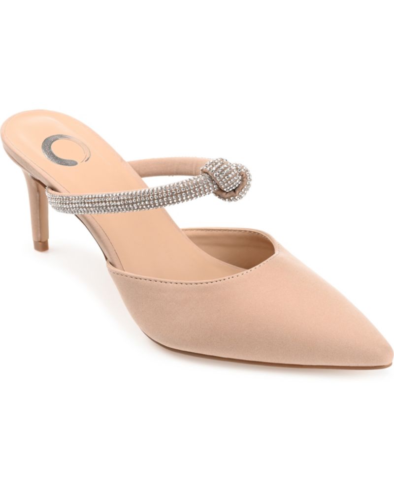 Women's Lunna Rhinestone Knot Slip-On Dress Pumps