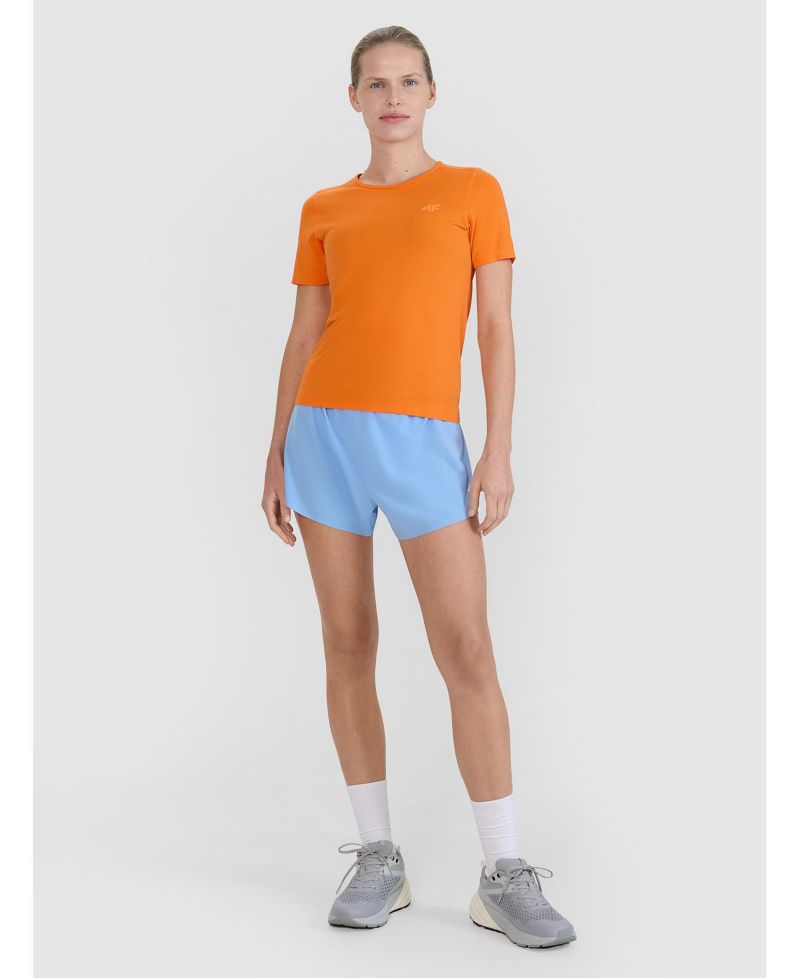 Women's Running Interlock-Knit Short-Sleeve Crewneck T-Shirt