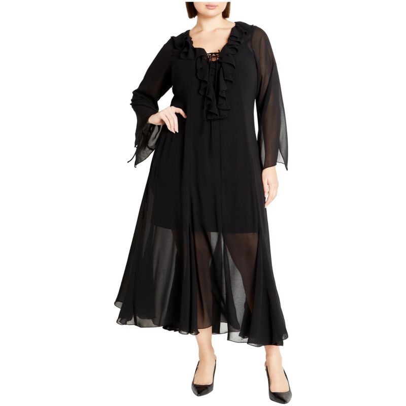 Plus Size Vamp Maxi Dress